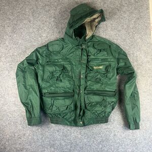Hodgman Lakestream Jacket Men's M Hooded Wading Fishing Green Hunting Waterproof